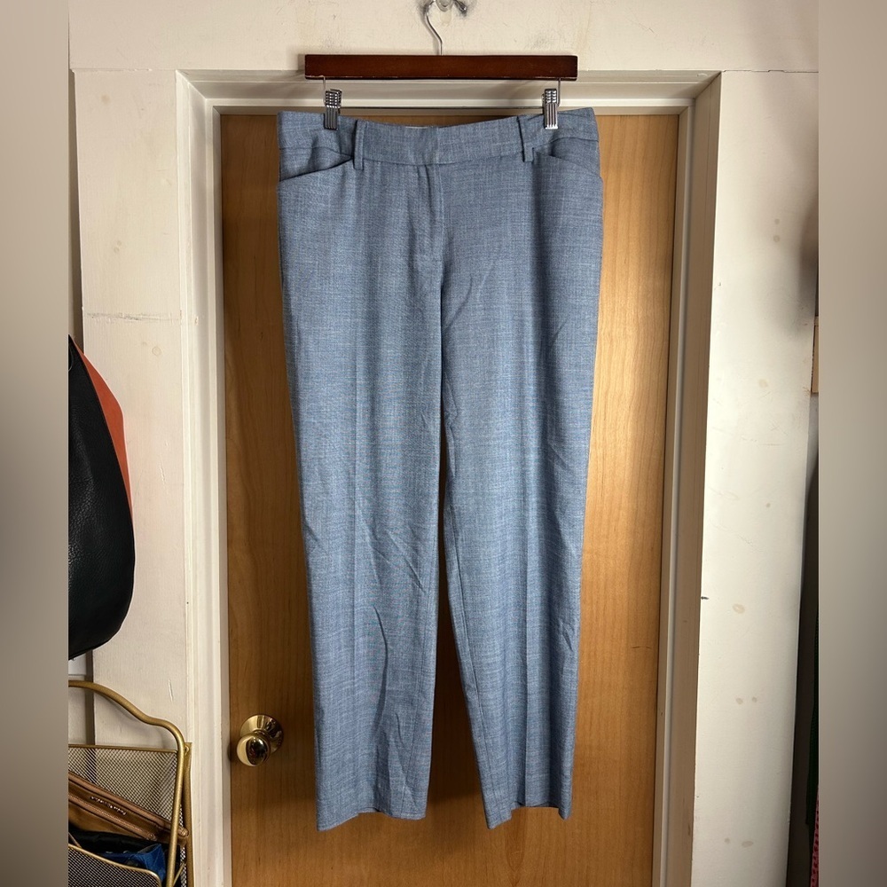 Talbots Hampshire Ankle Blue Office Vixen Interview Pants - size 10 - MSRP $129!